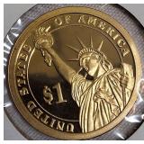 Four 2008 - S Clad Dollar Coins  featuring Jackson ,Martin Van Buren, John Quincy Adams & James Monroe