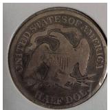 1876 T2 Rev. Seated Liberty Half Dollar
