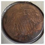 1866 Two-Cent Coin