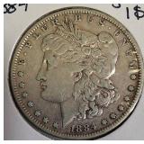 1884 Morgan Silver Dollar