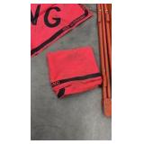 (2) Men Working Roll-up signs with tripod stands