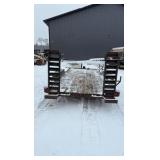 2007 Flatbed equipment trailer with two loading ramps
