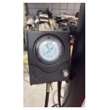 Mayflower Red Tire Changer with a bead blaster.