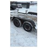 2007 Flatbed equipment trailer with two loading ramps
