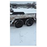 2007 Flatbed equipment trailer with two loading ramps