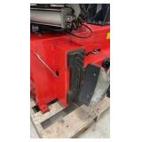 Mayflower Red Tire Changer with a bead blaster.