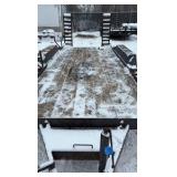 2007 Flatbed equipment trailer with two loading ramps