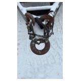 2007 Flatbed equipment trailer with two loading ramps