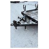 2007 Flatbed equipment trailer with two loading ramps