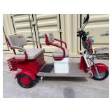 2025 SDLANCH Electric Tricycle Mini Golf Cart (IRGC40) - Red