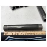 Black Steel Pipe 1.5"x10" Nipple Fitting