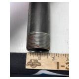 Black Steel Pipe 1.5"x10" Nipple Fitting