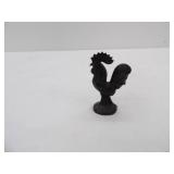 Vintage Miniature Cast Iron Rooster 4.5" tall