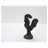 Vintage Miniature Cast Iron Rooster 4.5" tall