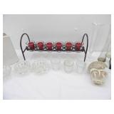 Vintage Ceramic Vases, Oil Lamp Chimneys, Glass Oil Lamp, Metal Decor, Candles and more