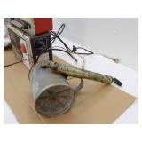 Heat Lamp, Vintage Electric Fence Boxes, Vintage Pump Sprayer