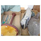 Vintage Duck Decoys, Bird House Nest, Knitting Needles