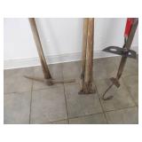 Vintage Pickaxe and Other Vintage Yard Tools