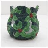 Set of 6 Porcelain Christmas Votive Holders (NEW in Box)