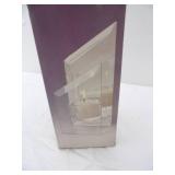 Decor Lot: Crystal Wall Candle Holder (new in box) Wreath Over the Door Holder