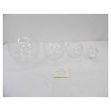 Princess Heritage Handblown Crystal Bowl Vases