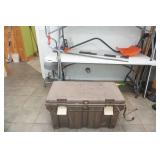 Heavy-Duty Rubbermaid Tote Fishing Livewell, 3 manual ice augers, snow shovel, ice chisel, ice scraper