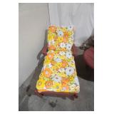 Vintage Wooden Patio Set with Cushions