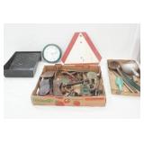 Vintage Metal Tools and Facets, Modern Tools, Slow Moving Sign and More