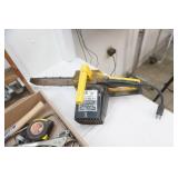 Electric Chain Saw, AIr Hose, Hardware, Vintage Tool Box, Variety of Tools, Vintage Glass Insulators