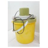 Microwave, Vintage Dessert Machine, Vintage Ice Cream Maker, Metal Canister