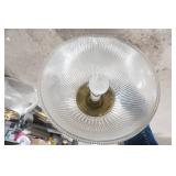 9 Restaurant Lamps. Glass & Brass Pendant Lights