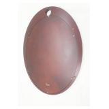 Wooden Oval Mirror