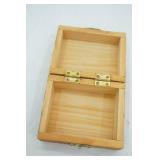 Wooden Jewelry Box with Rings and 1 Necklace
