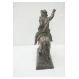 Antique Buffalo Bill Cody Spelter Sculpture