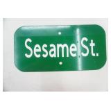 12x6" Metal Sign "Sesame St."