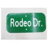 12x6" Metal Sign "Rodeo Dr."