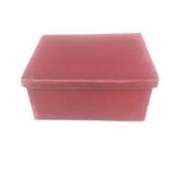 Red Velvet Box with Padded Lid
