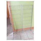 6 Industrial Metal Shelving Racks. 18.25"x4