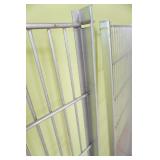 6 Industrial Metal Shelving Racks. 18.25"x4