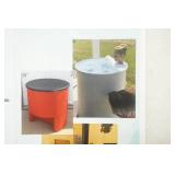 Molded Plastic Soaking Tub. New. Victorian Bathtubs. 30" diameter by 29" high