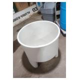 Fiberglass Soaking Tub. New. "Smoke" Color. Victorian Bathtubs. 30" diameter by 29" high