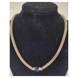 Sterling Silver Caviar Beaded Necklace & Bracelet Set