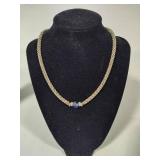 Sterling Silver Caviar Beaded Necklace & Bracelet Set