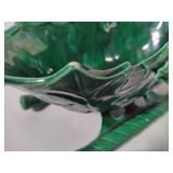 Lefton Holly Berry Sleigh Dish & Small Serving Tray