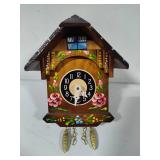 Hand Painted Wood Mini Clock