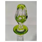 Signed Val Saint Lambert Crystal Decanter w/Stopper