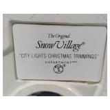 Department 56 "City Lights Christmas Trimmings" Original Snow Village & Chapel