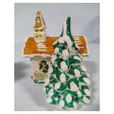 Department 56 "City Lights Christmas Trimmings" Original Snow Village & Chapel