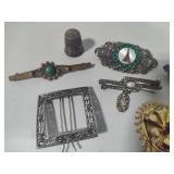Vintage Brooches, Clip & Thimble