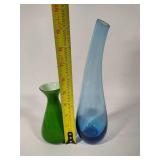 Lot of Colorful Vases/Glass Art